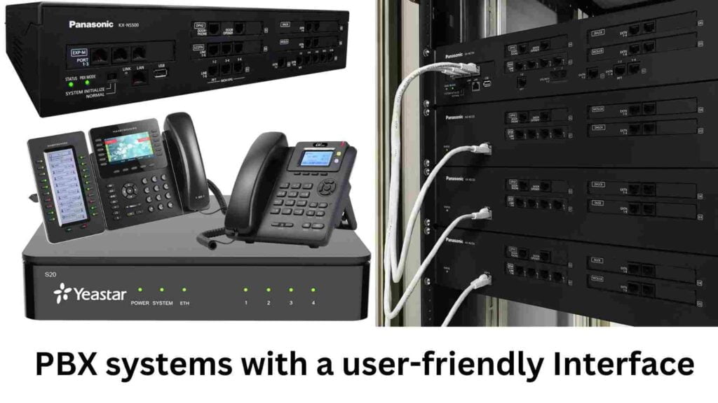 PBX systems with a user-friendly interface